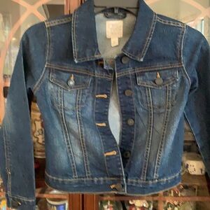 Jean jacket place size 7:8 like new pockets